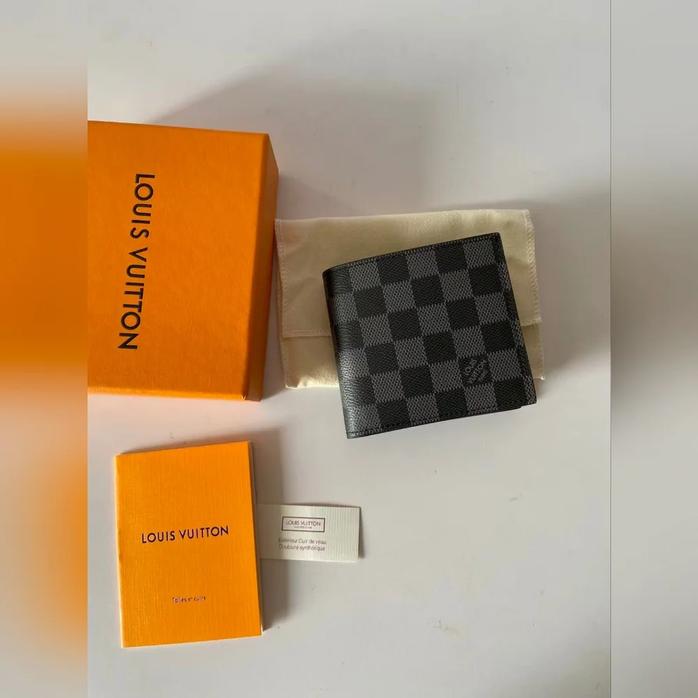 Louis Vuitton Damier Graphite Canvas Bifold Wallet - Black/Gray